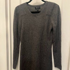 Bloomingdale's Aqua Gray Cashmere Sweater Dress, Size Medium